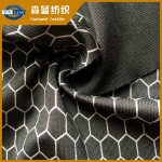 燙銀滌氨羅馬布 Silver print polyester spandex interlock